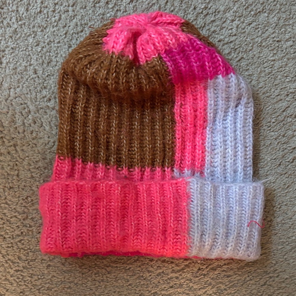 Target Pink and Brown Kids Knit Hat
